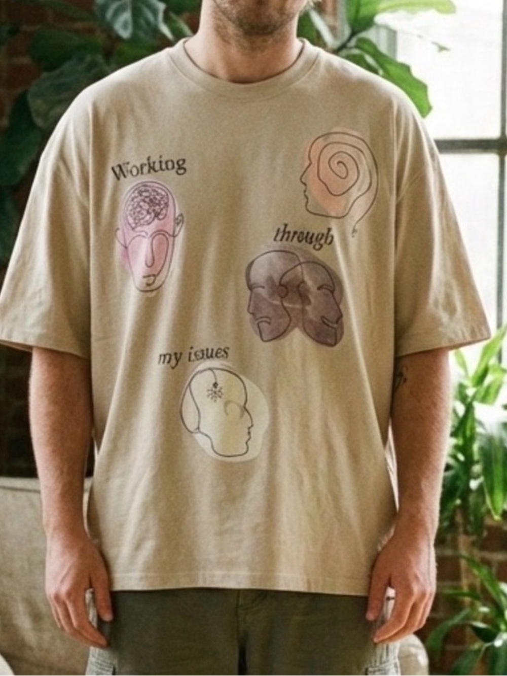 American Garage Oversized Graphic Tee | Therapy Core • Soft Grunge • XL